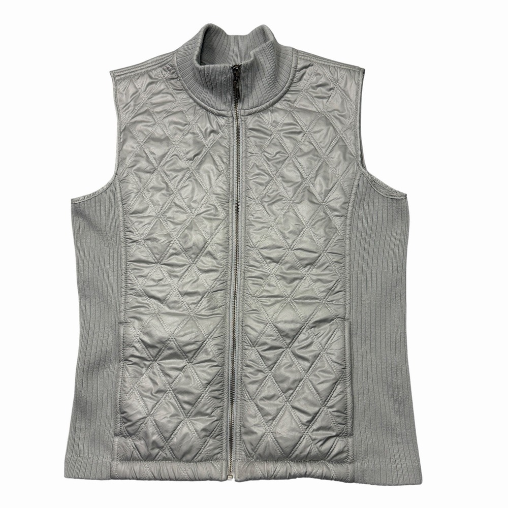 Prana Quilted Sherpa Lined Diva Full Zip Vest Women's size‎ M